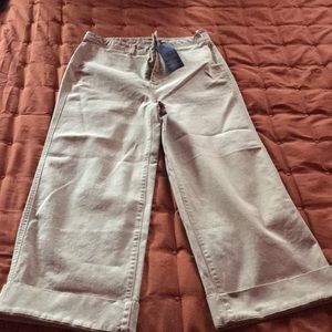 Gap high rise crop tan jeans